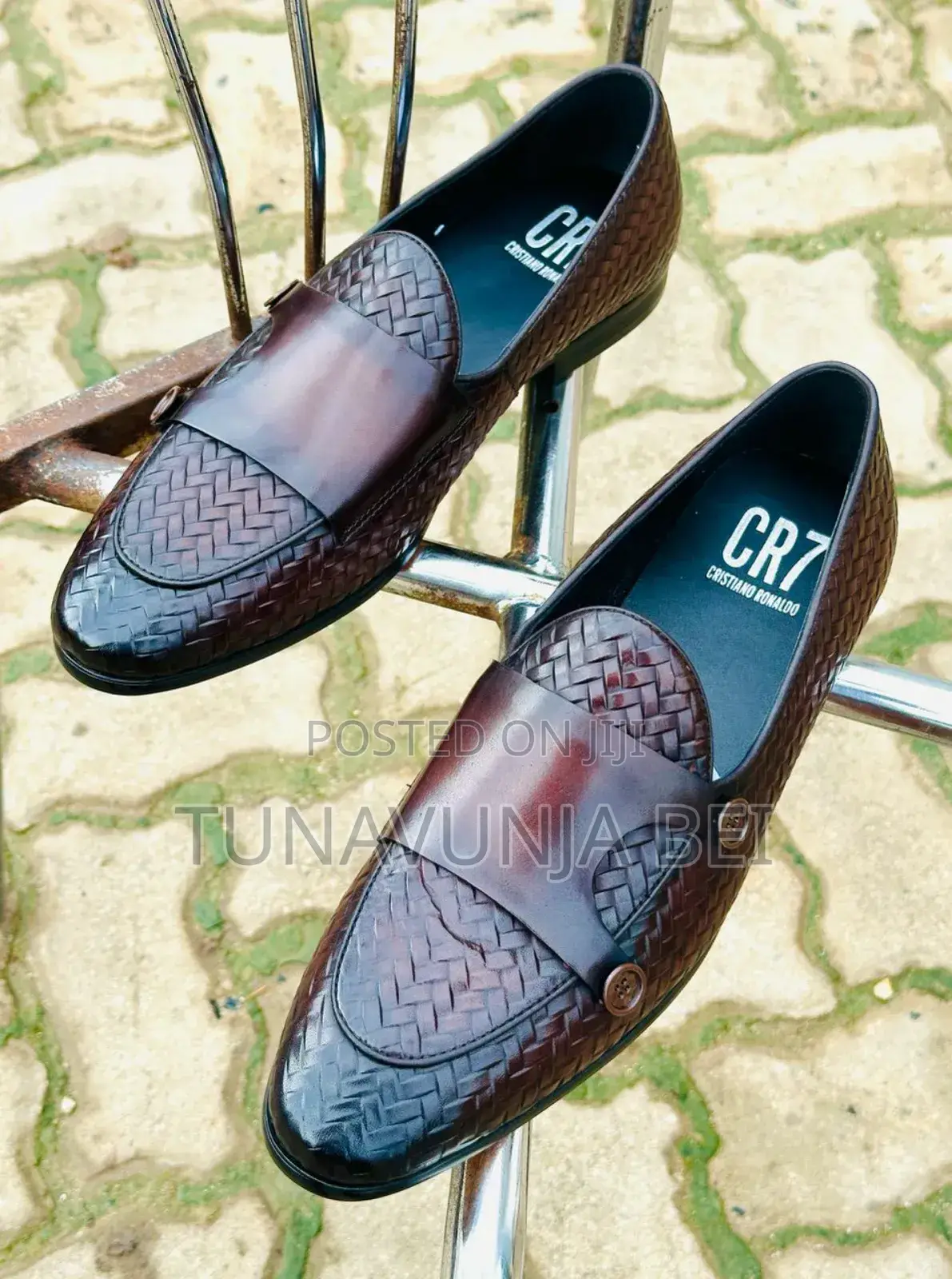 Brown Leather Shoes/ Cr 7 Brand Style