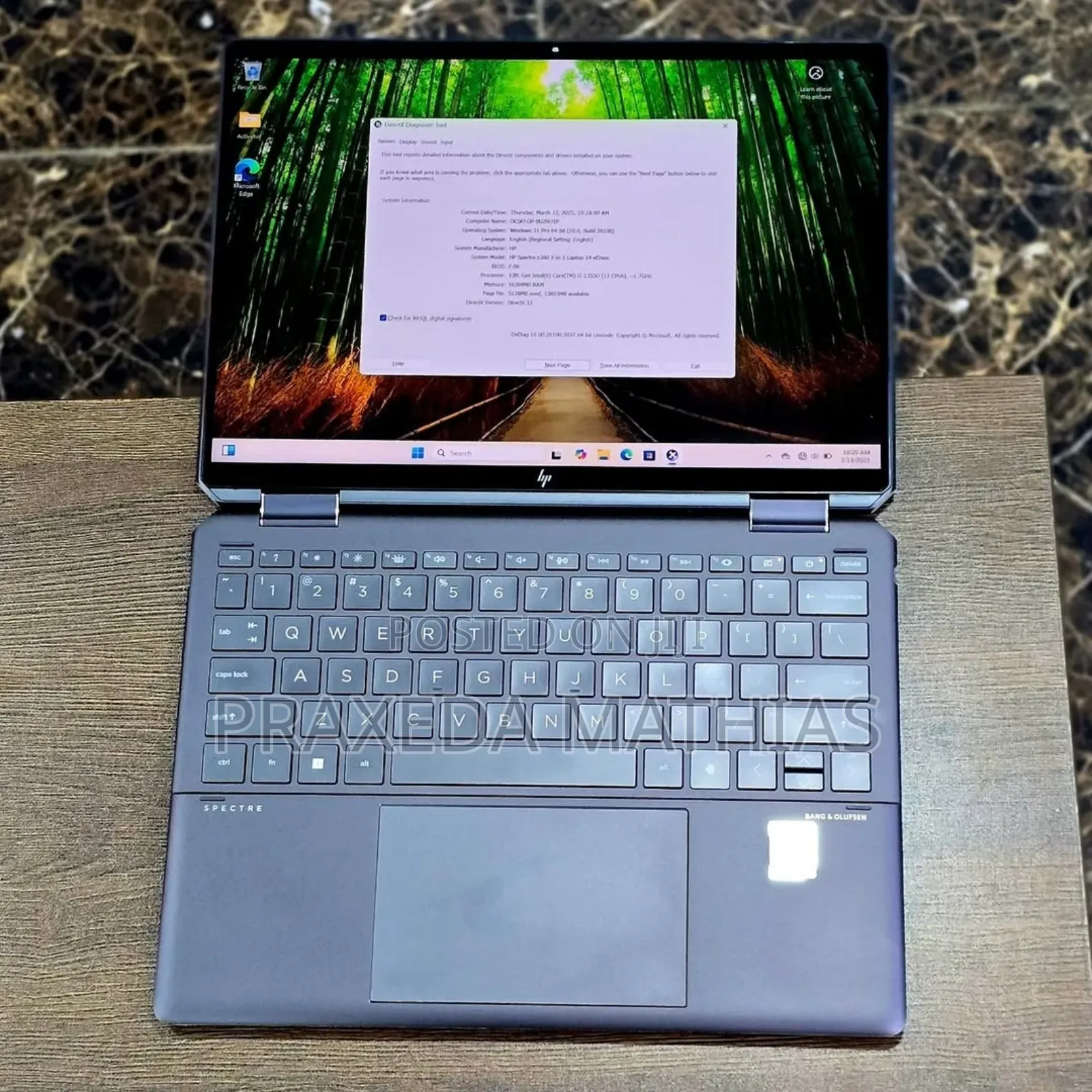 Laptop HP Spectre X360 13t 16GB Intel Core I7 SSD 1T