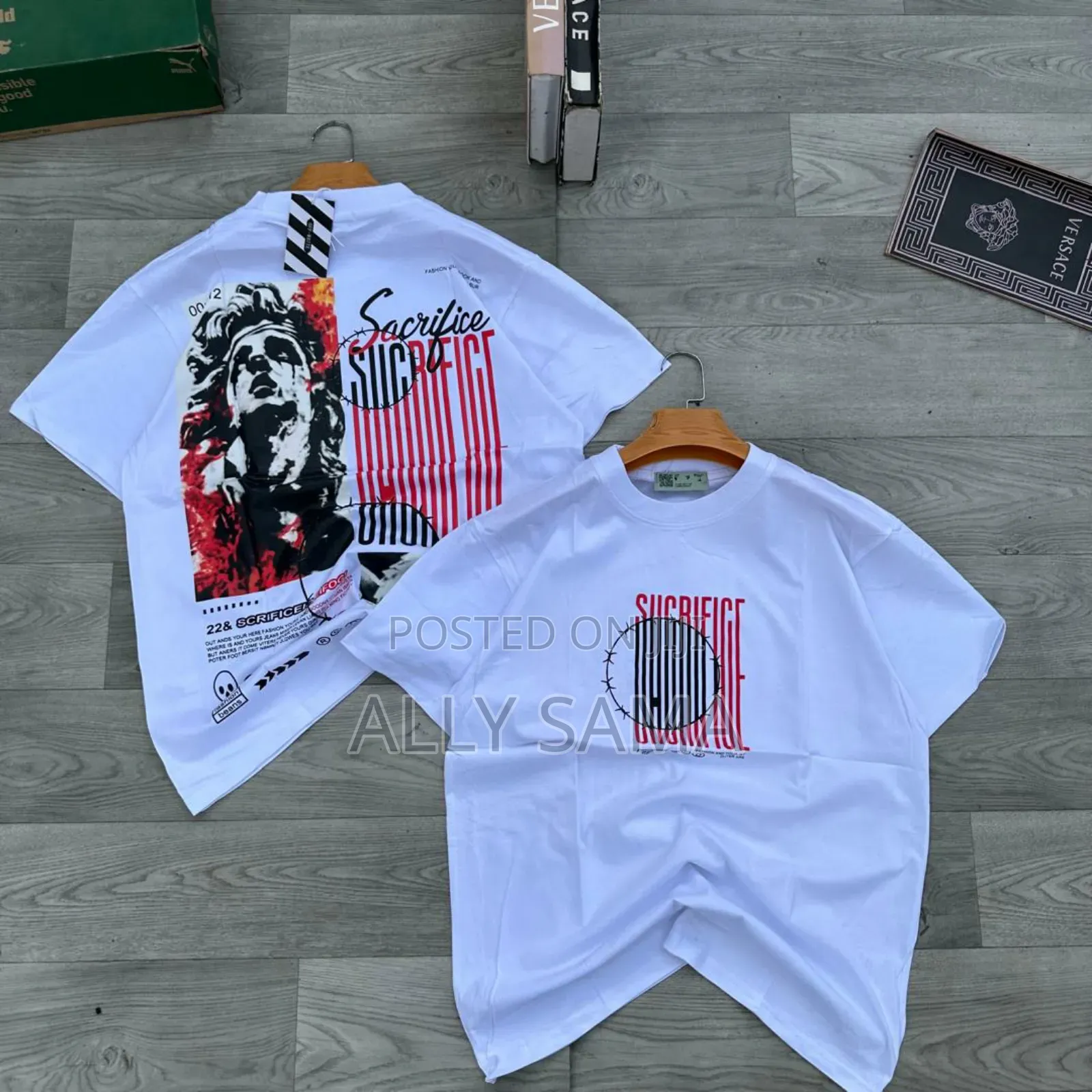 Men's Tshirt White Material Cotton