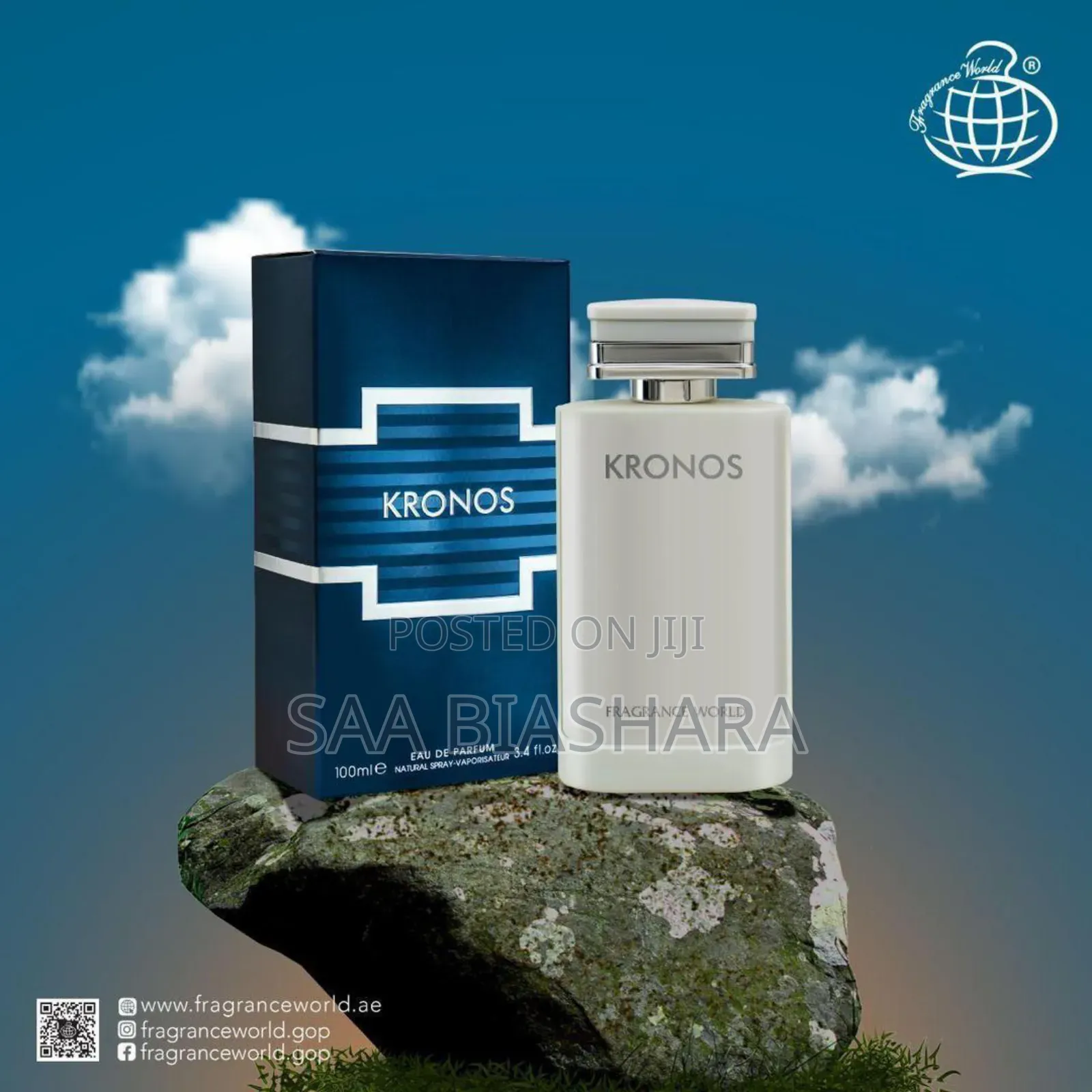 Kronos Eau De Perfume by Fragrance Wolrd 100mls