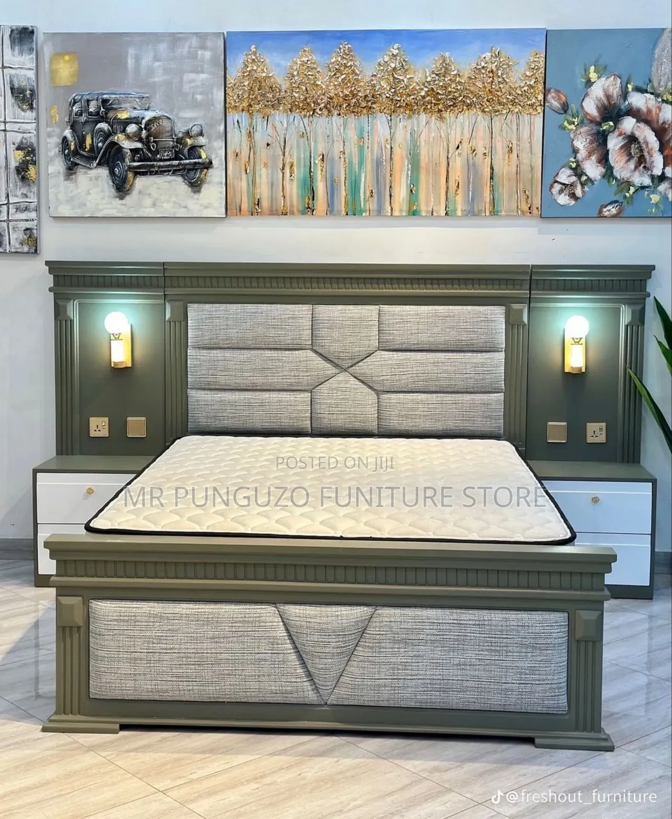 Kitanda Classic Sana Bed Full Light Na Bed Side Zake 5/6