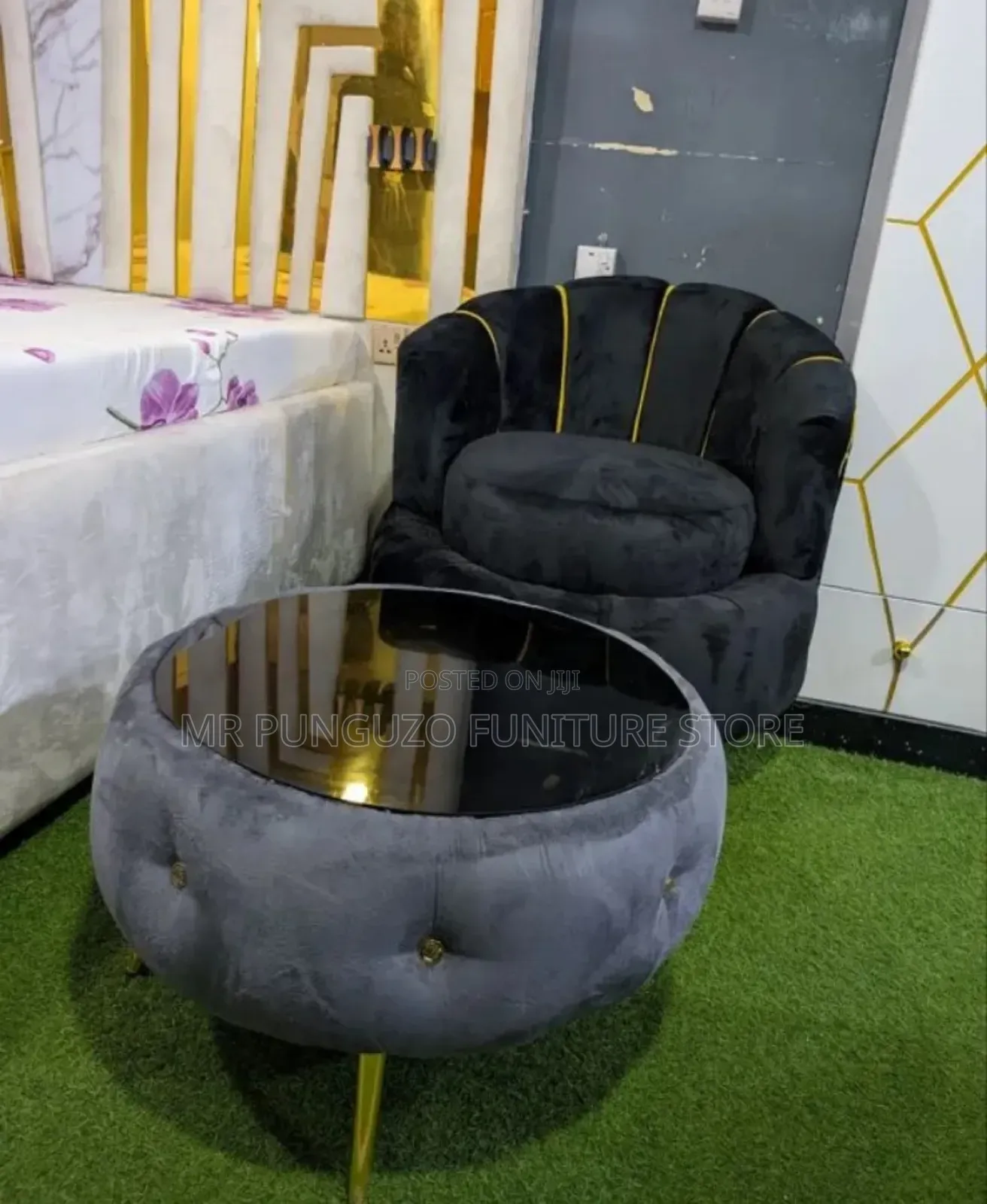 Full Set Classic Sana Sofa Na Meza Yake