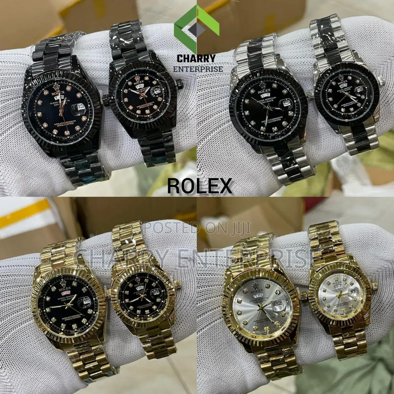 Rolex Water Proof Light Flame Arrow Day and Date