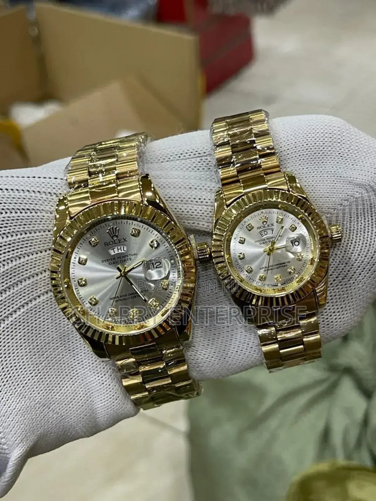 Rolex Water Proof Light Flame Arrow Day and Date