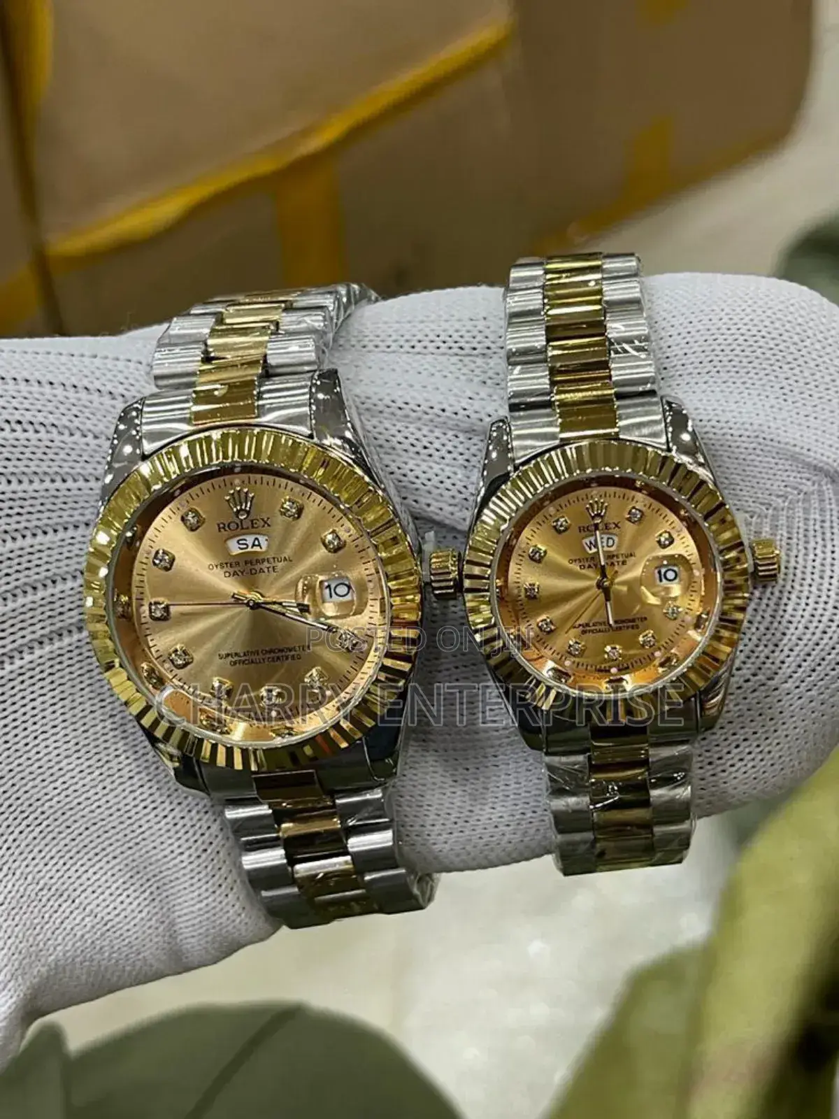 Rolex Water Proof Light Flame Arrow Day and Date
