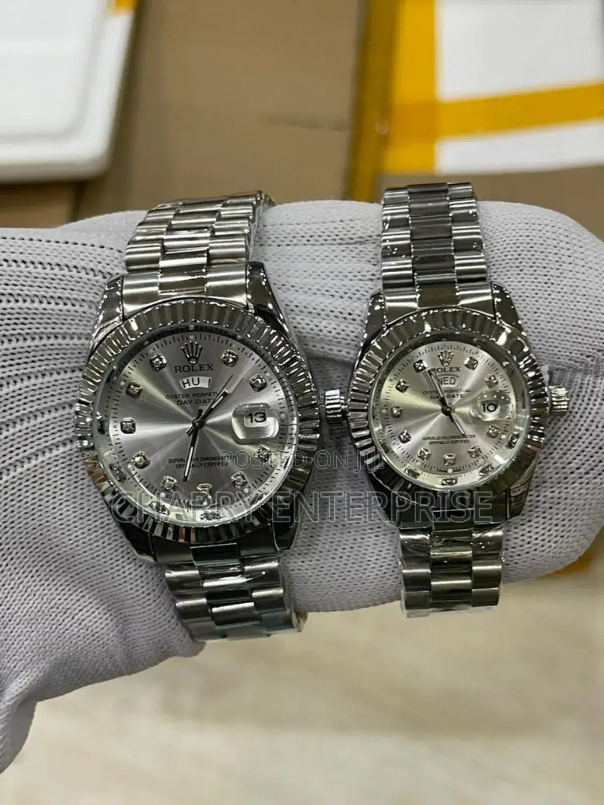 Rolex Water Proof Light Flame Arrow Day and Date