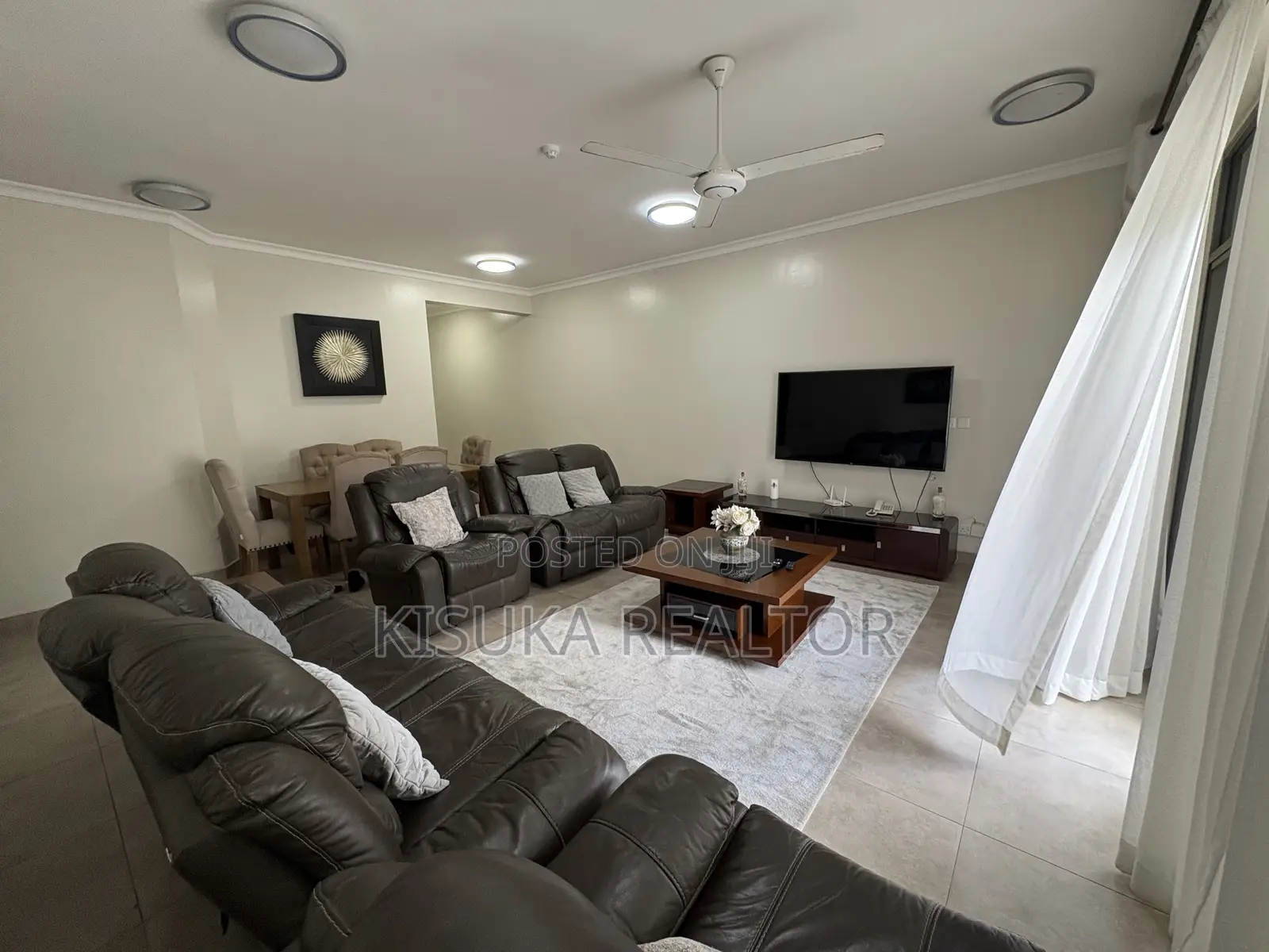 Furnished 3bdrm Apartment in Masaki, Kinondoni for rent