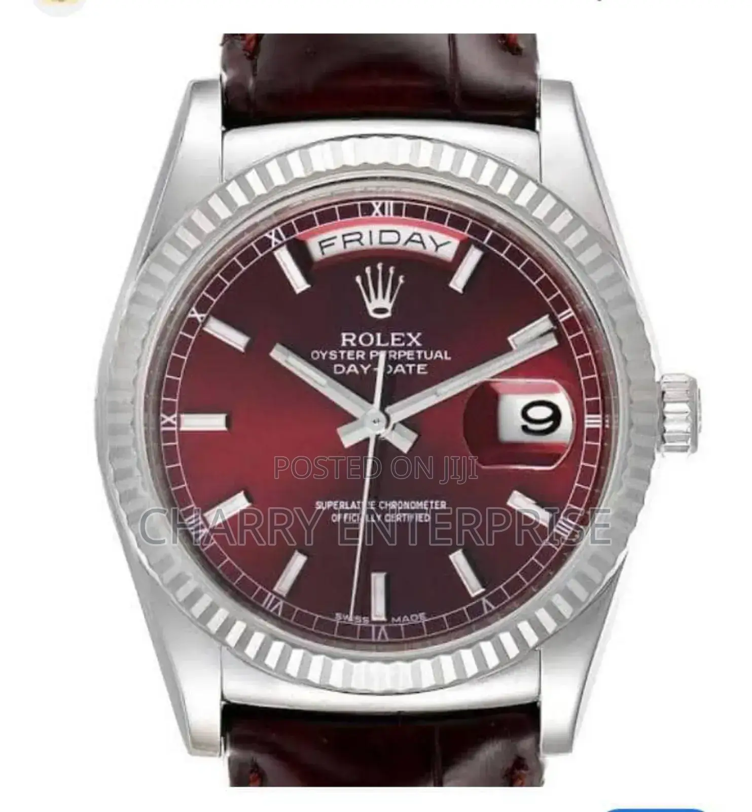 Rolex Betry Use Water Resistant Watch Genuine Leather