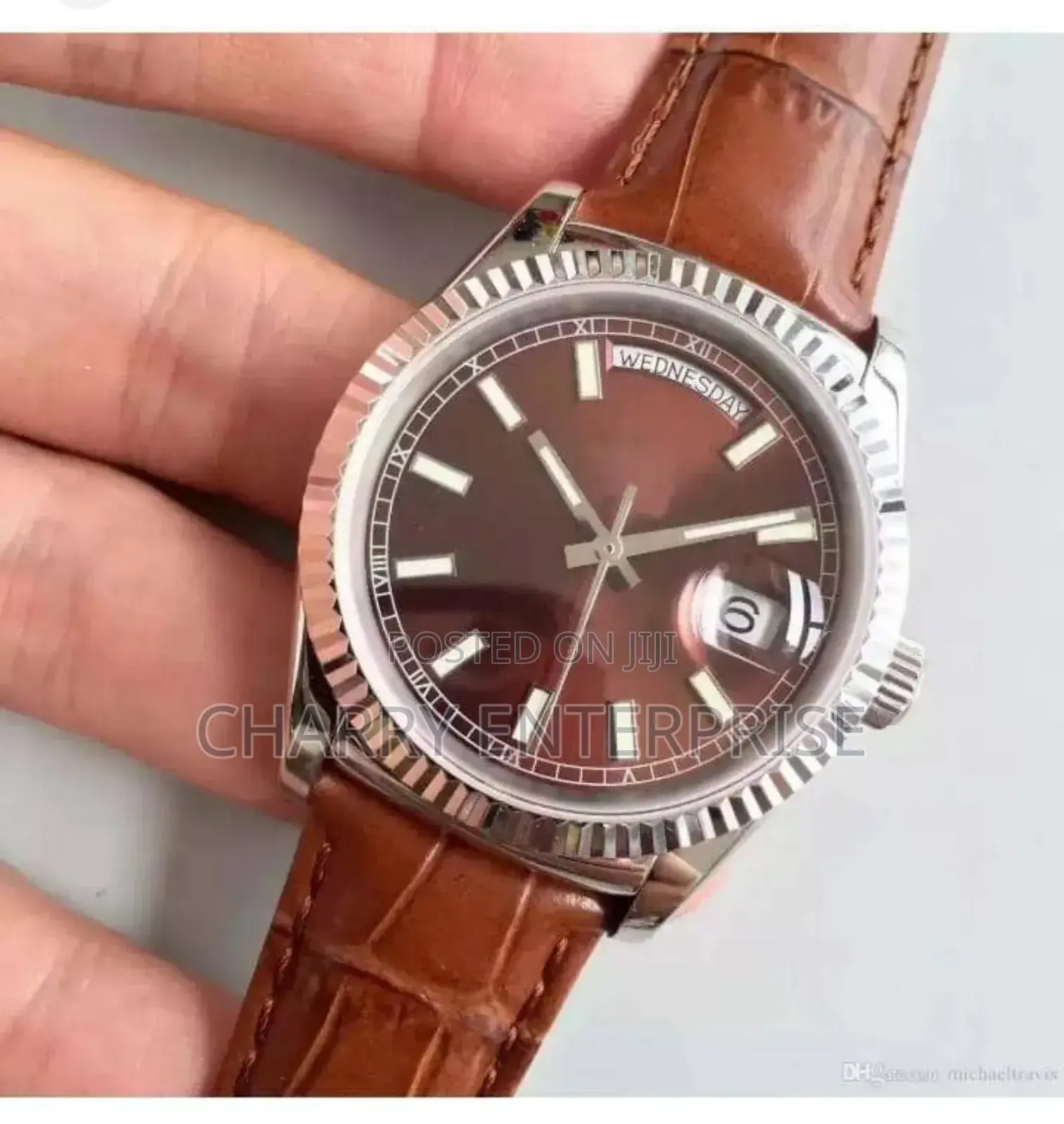 Rolex Betry Use Water Resistant Watch Genuine Leather