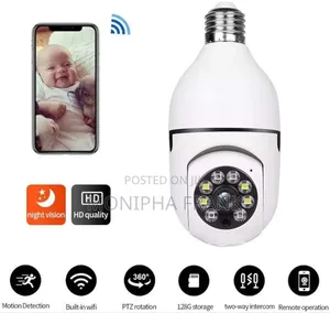 PTZ Bulb Camera Easy to Use Ant It Has Sensor