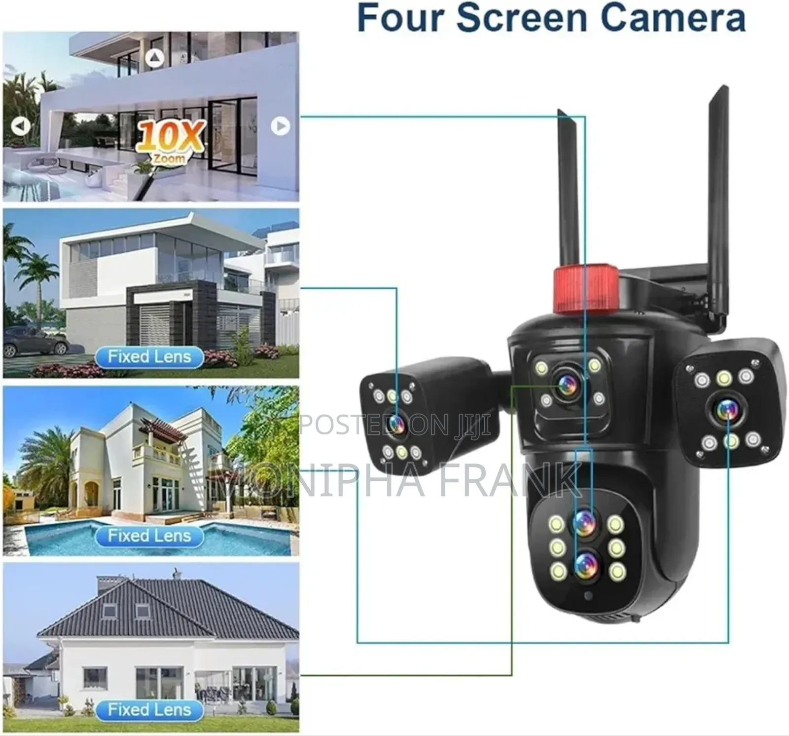 Security CCTV PTZ Camera With Four Lens