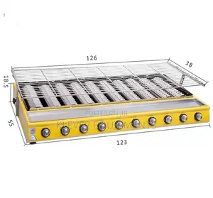 10 Burners Stainless Steel Gas BBQ Grill
