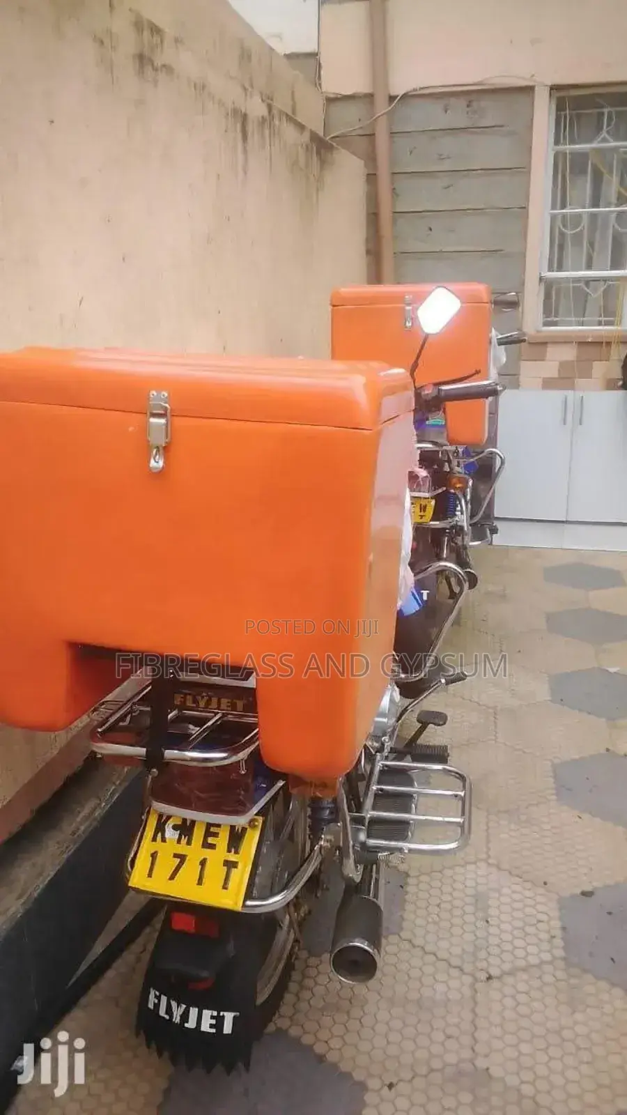 Fiberglass Delivery Boxes for Motorbikes