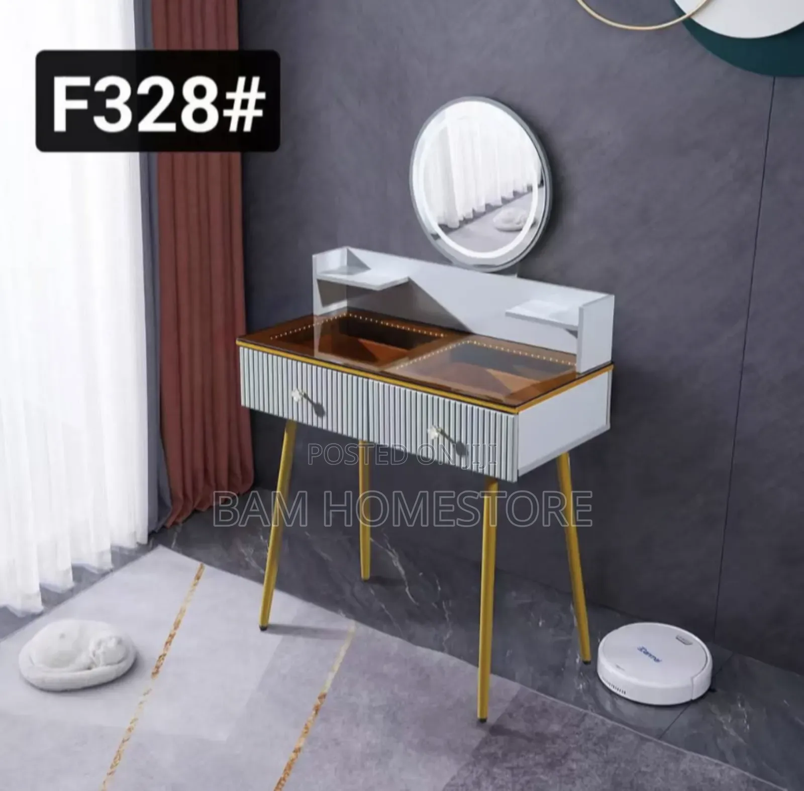 Classic Turkish Dressing Table (Mirror With Lights)