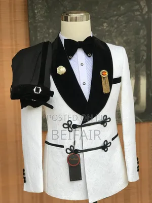 Black and White Fashion Suit