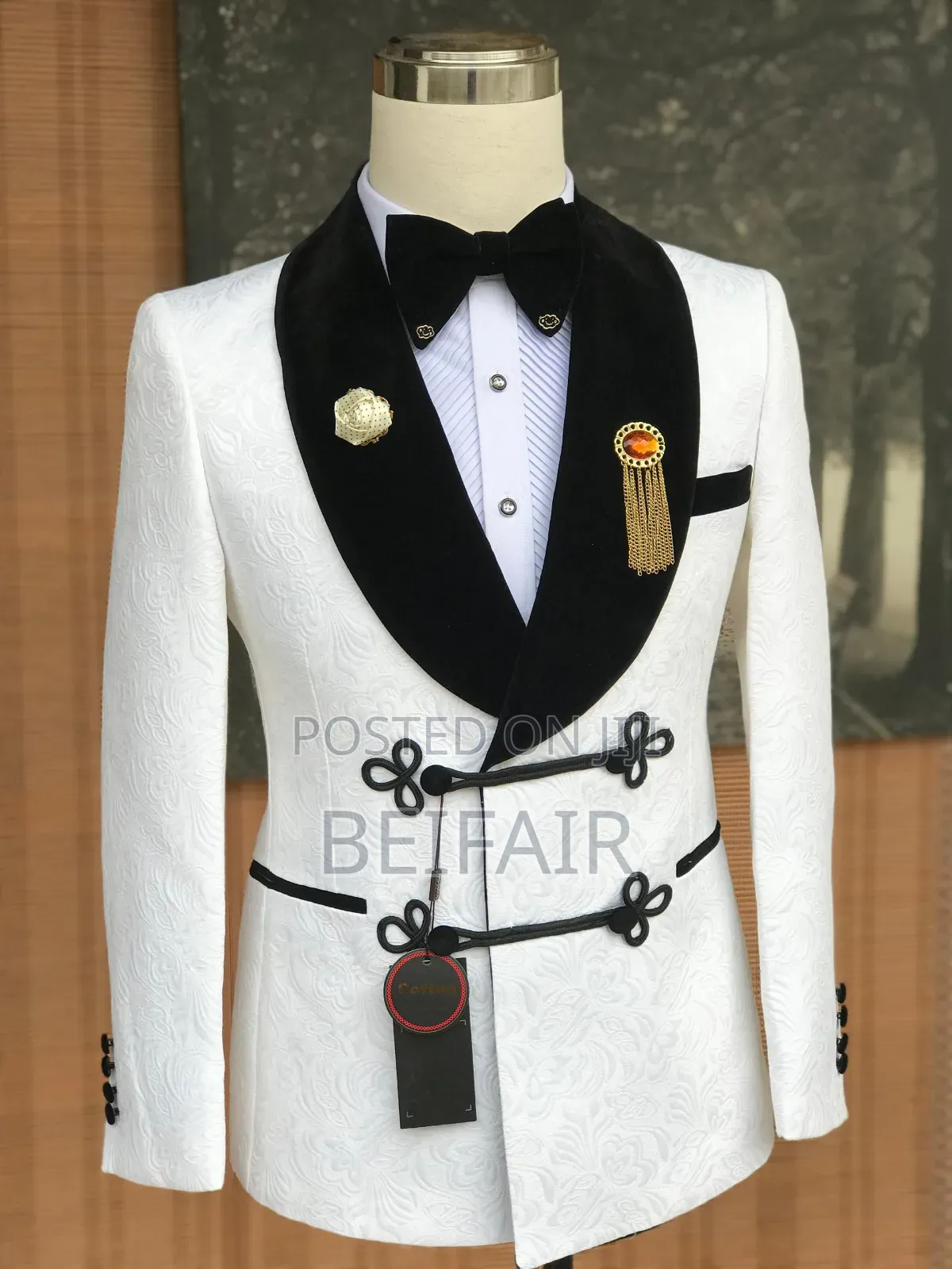 Black and White Fashion Suit