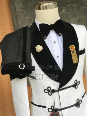 Black and White Fashion Suit