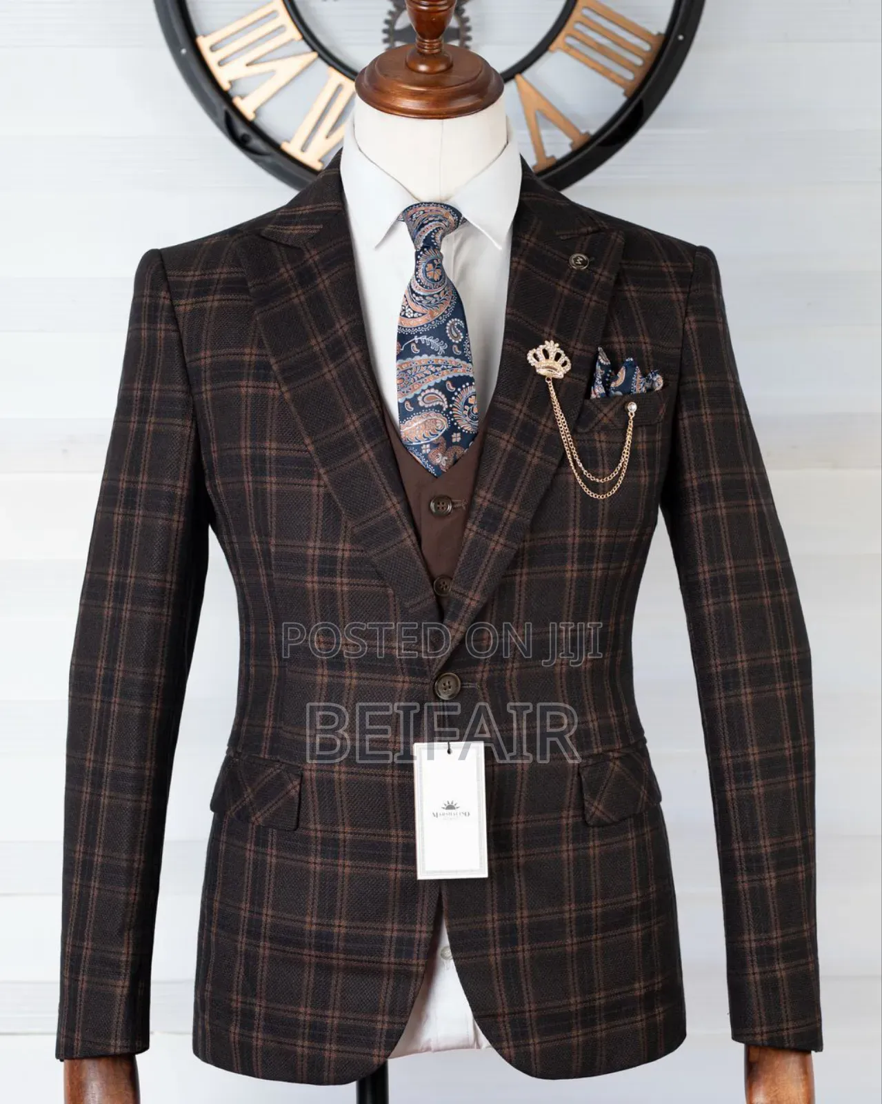 Dark Brown Draft Suit