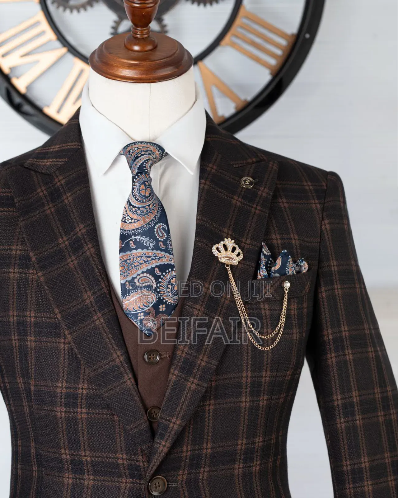 Dark Brown Draft Suit