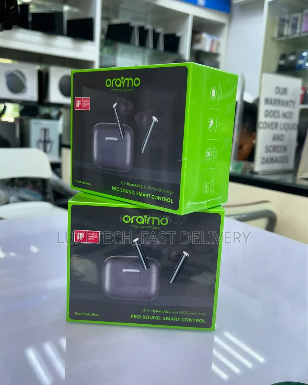 Oraimo Freepods Pro+ With Hybrid Active Noise Cancellation