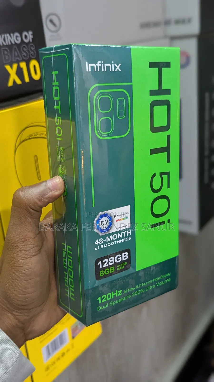 New Infinix Hot 50i 128 GB Black