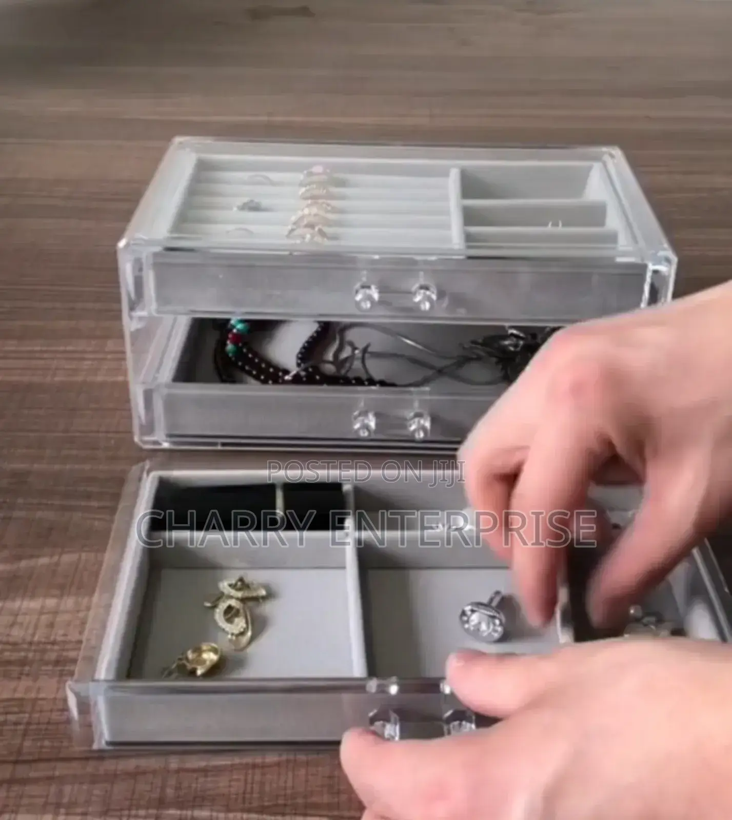 Three Layer Drawer Jewelry Box