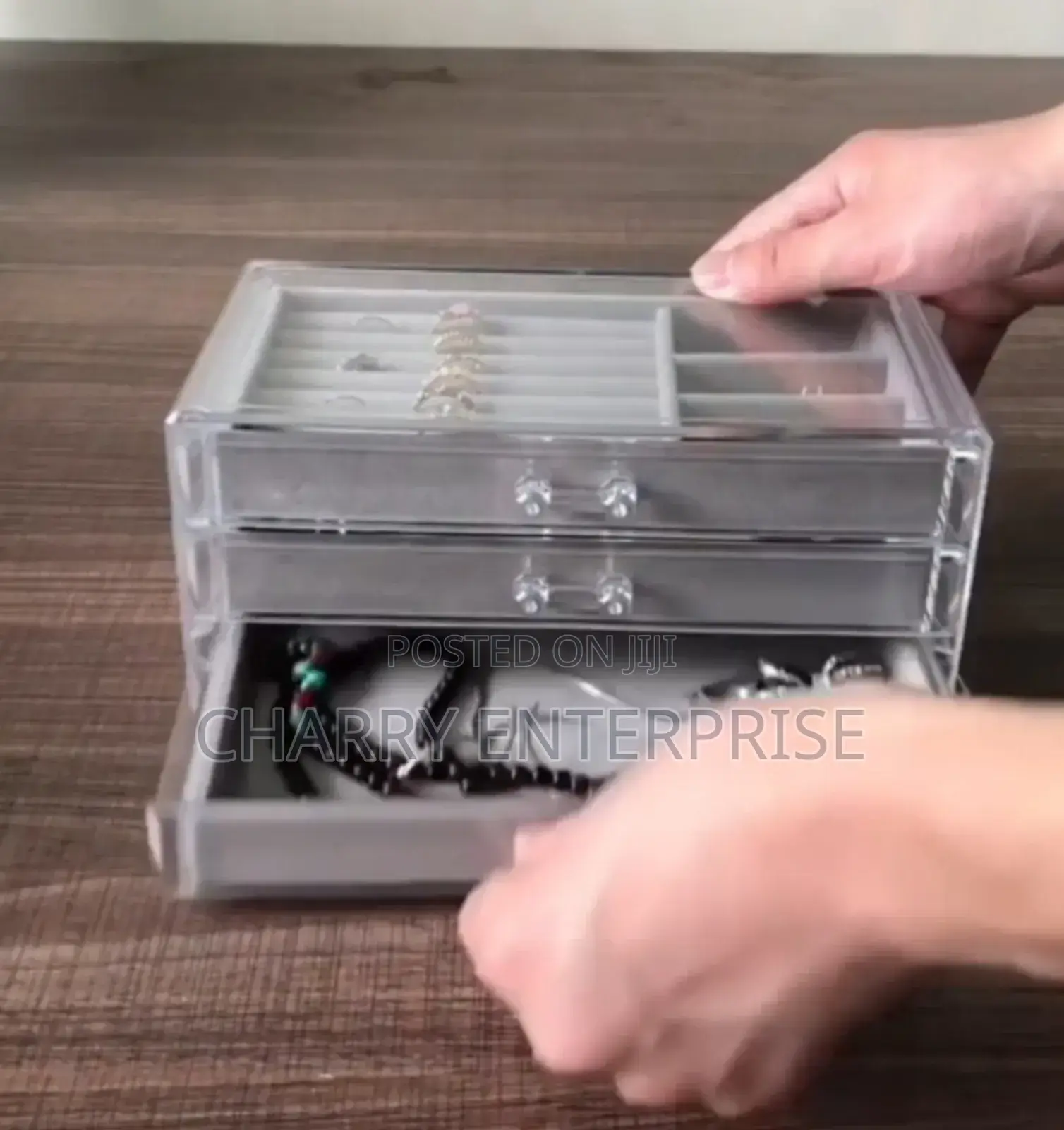 Three Layer Drawer Jewelry Box