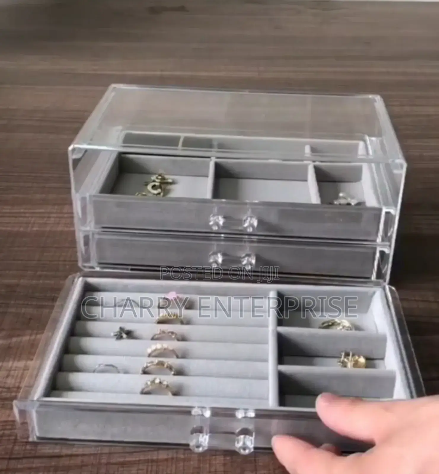 Three Layer Drawer Jewelry Box
