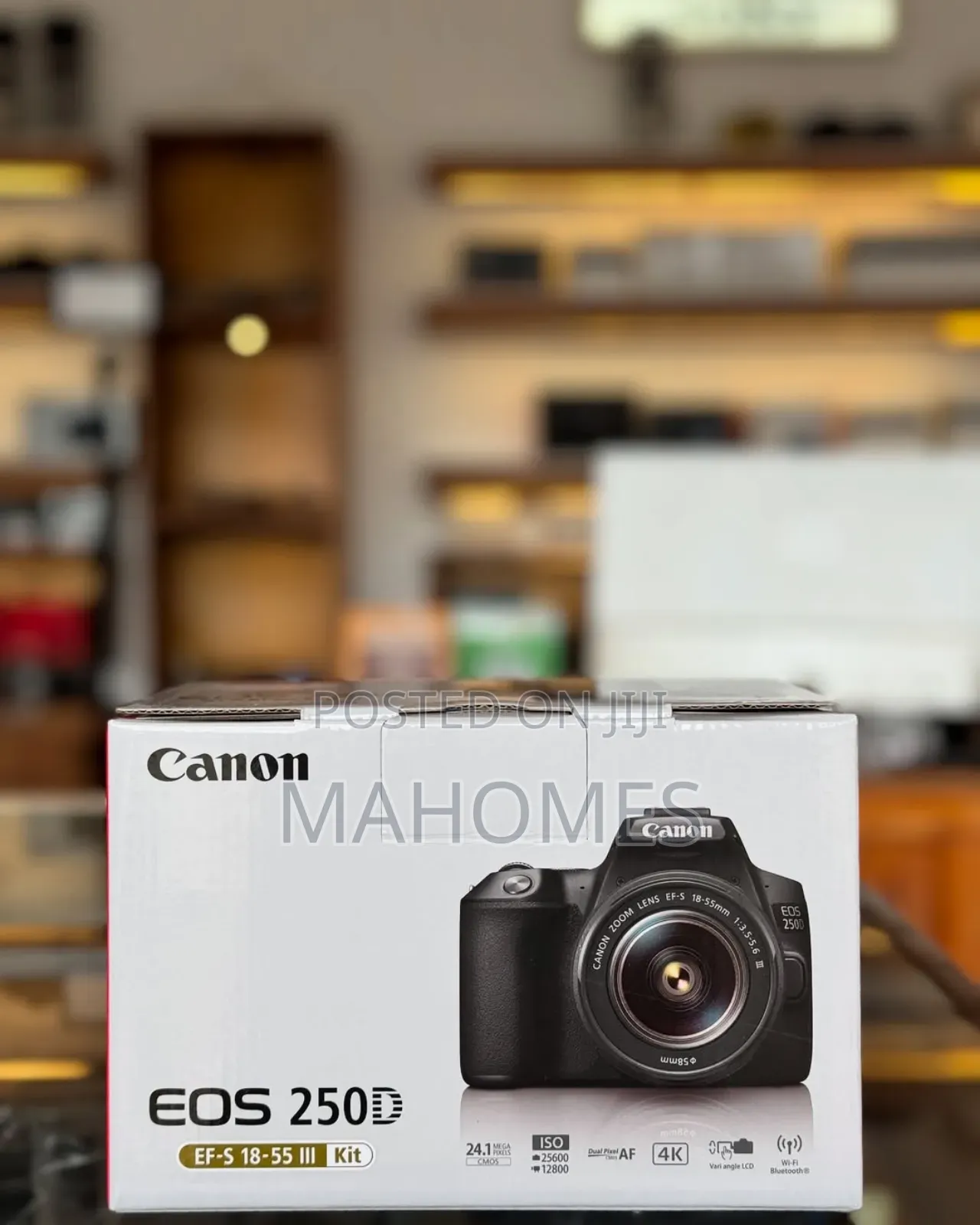 Canon Eos 250d Dslr Camera With 18-55mm Lens (Black)
