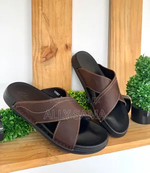 Men's Sandals Clark's Material Leather Coffee