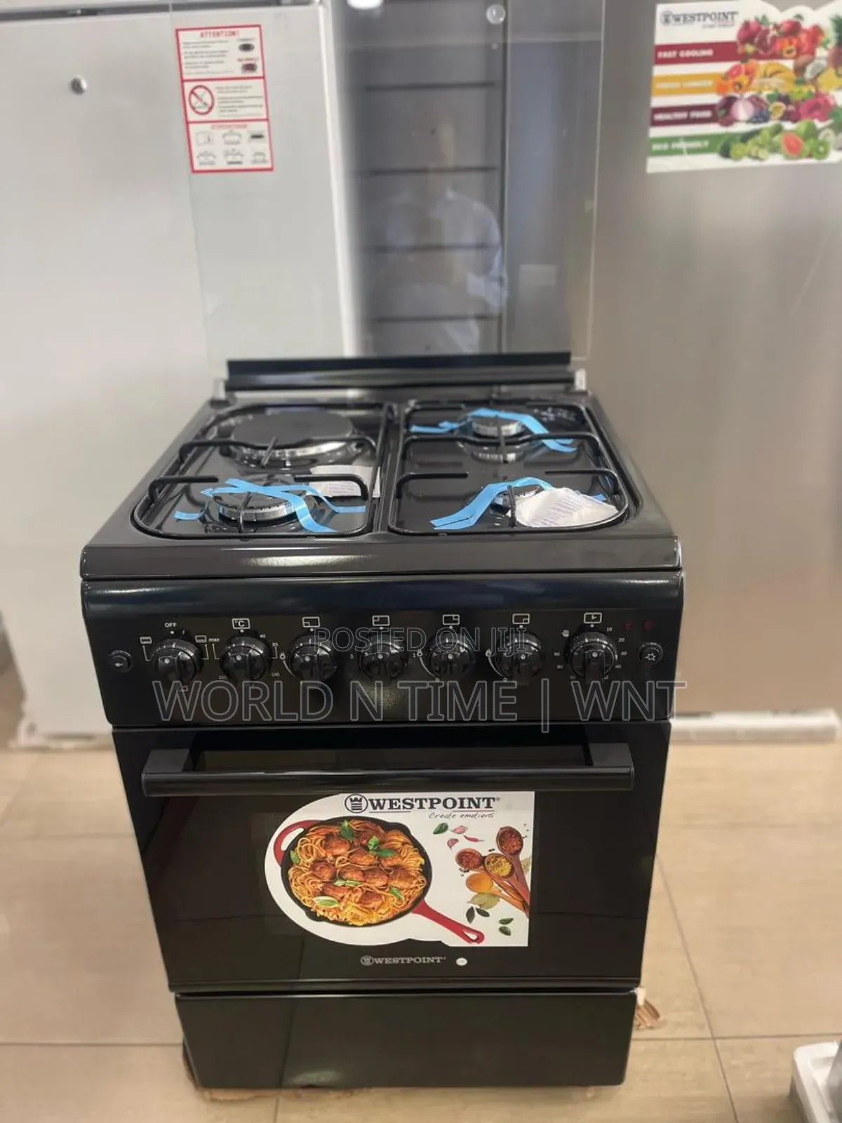 Westpoint Wcer6631eb 60cm Black 3gas 1electr
