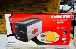 Original Nikai Bread Toaster 4 Slices Toaster 1400w