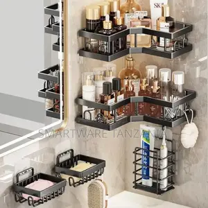 5pcs Self Adhesive Corner Shelf for Bathroom Organizer