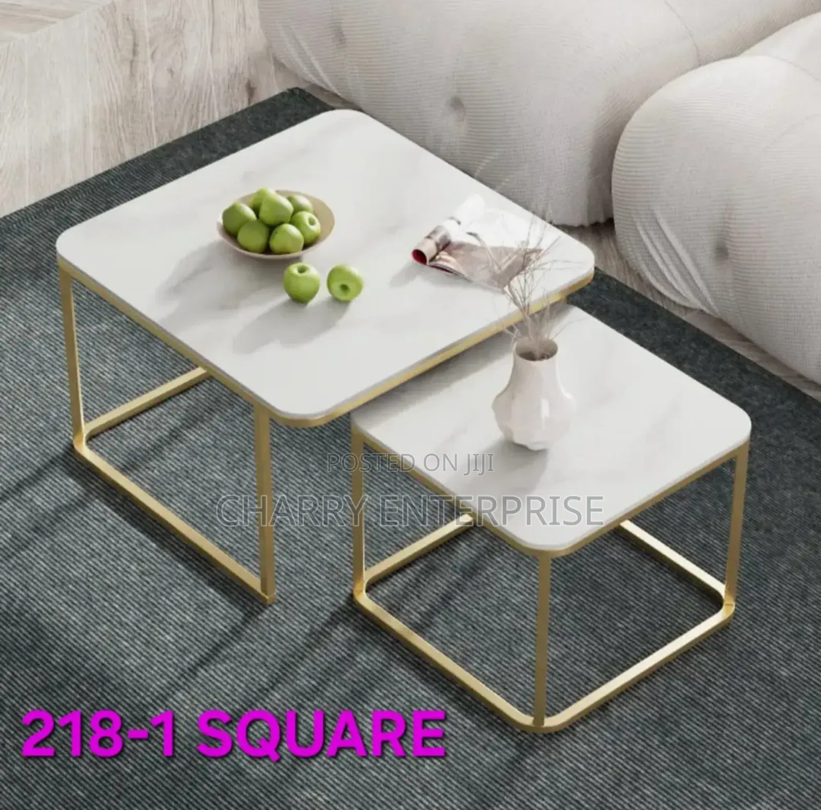 Square Coffee Table Set of 2