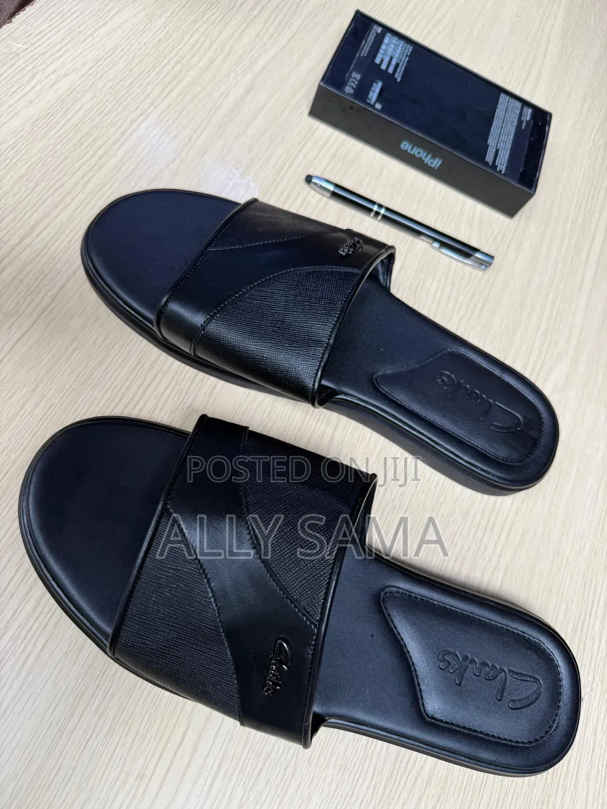 Men's Sandals Black Brown Material Leather. More Brand