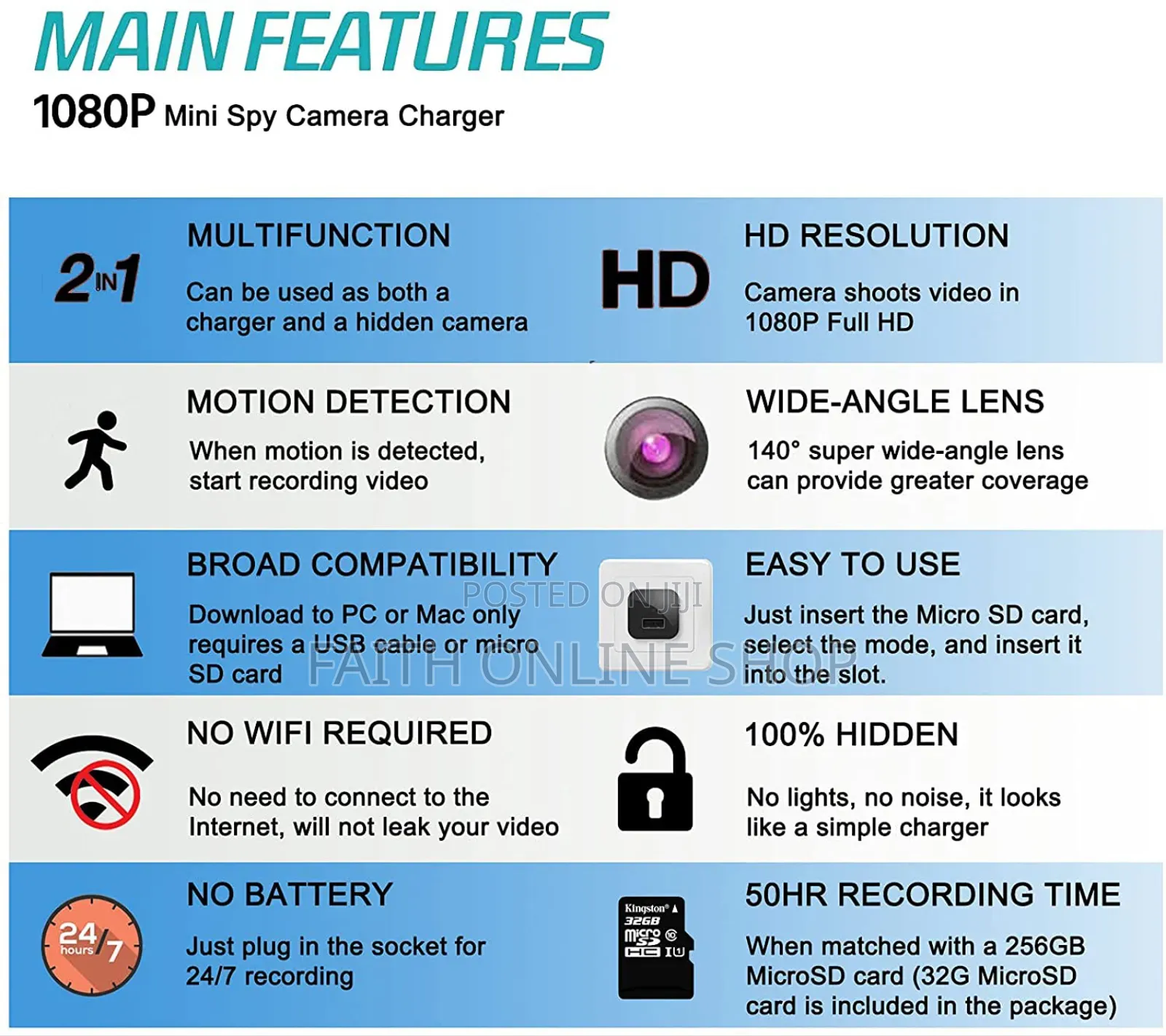 Spy Camera Charger