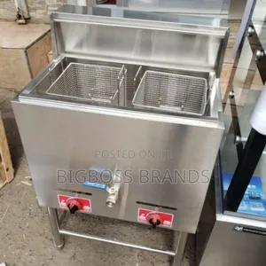 Photo - Gas Double Heavy Deep Fryer Cooker (Commercial)