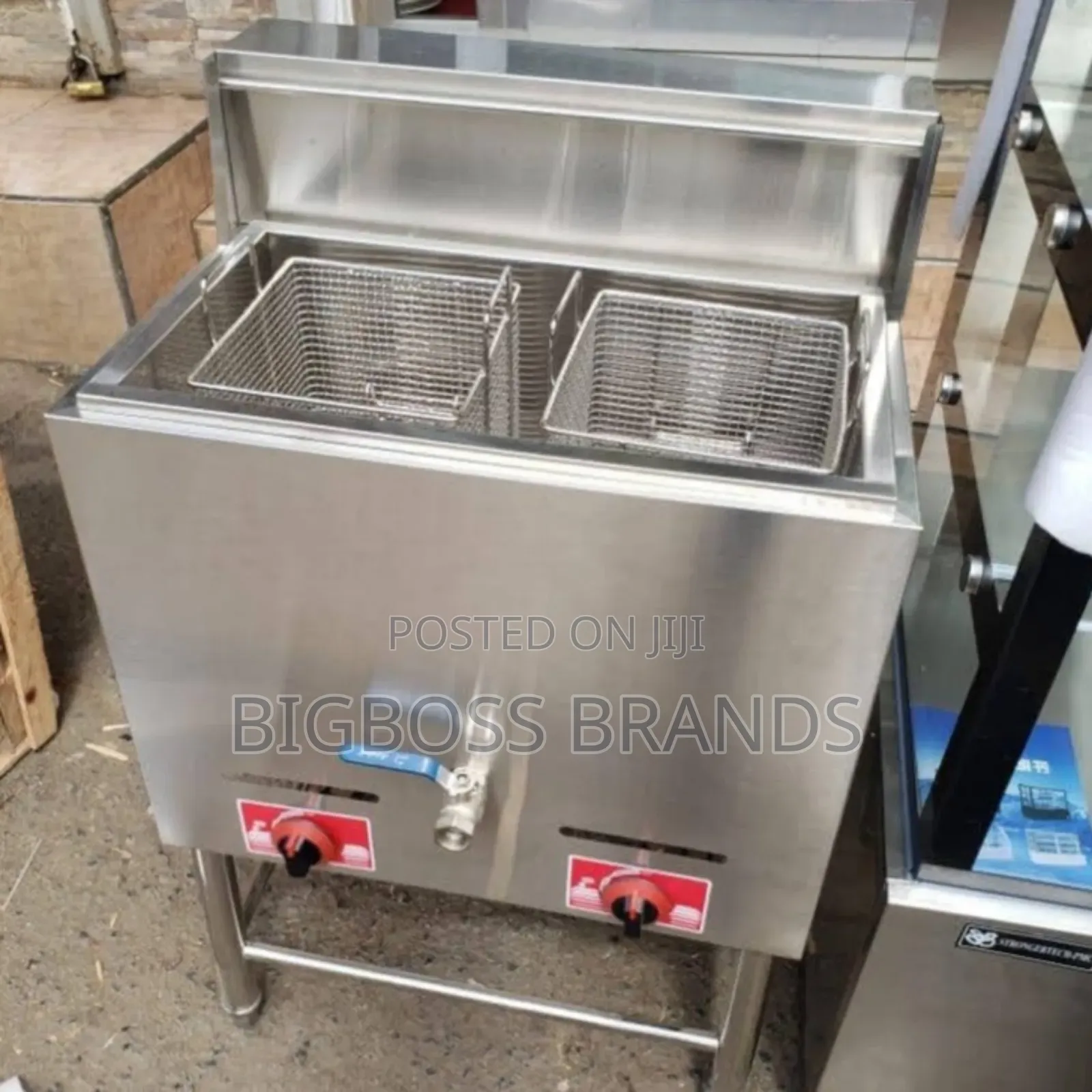Gas Double Heavy Deep Fryer Cooker (Commercial)