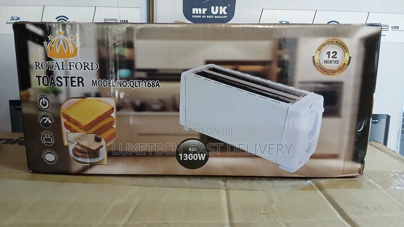 Royal Ford Electric Bread Toaster 4 Slices