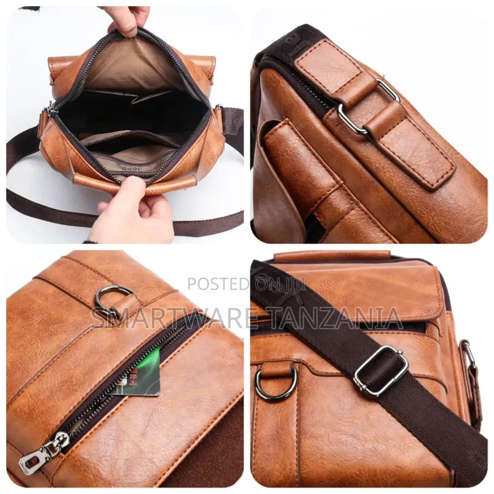 Shoulder Bag Men Crossbody Leather Messenger Casual Handbag