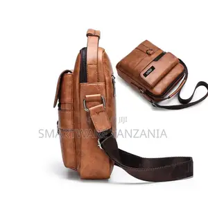 Crossbody Bag Pu Leather For Men,Casual Travel Messenger Bag