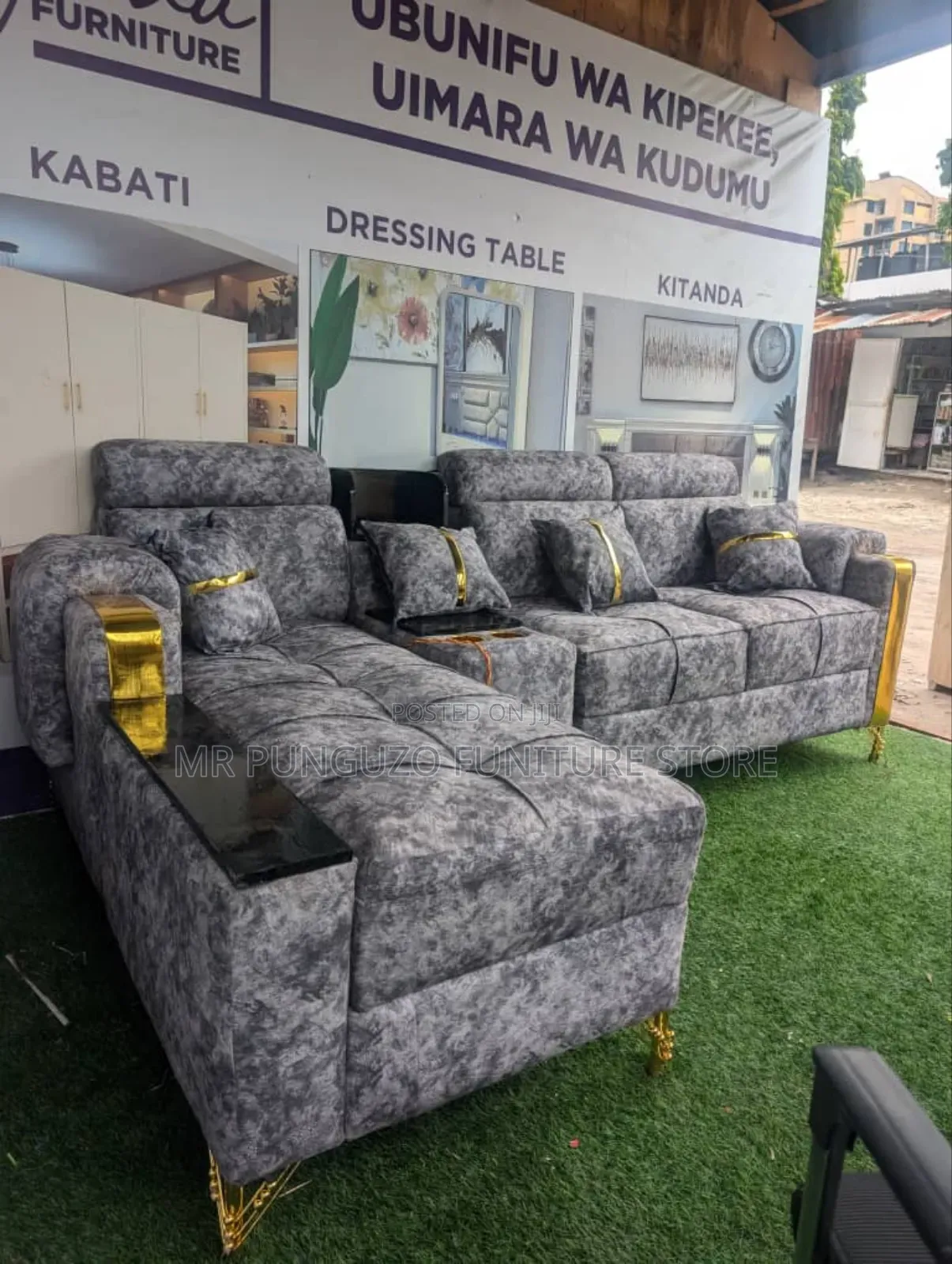 Sofa L Classic Sana Full Fible and Spring