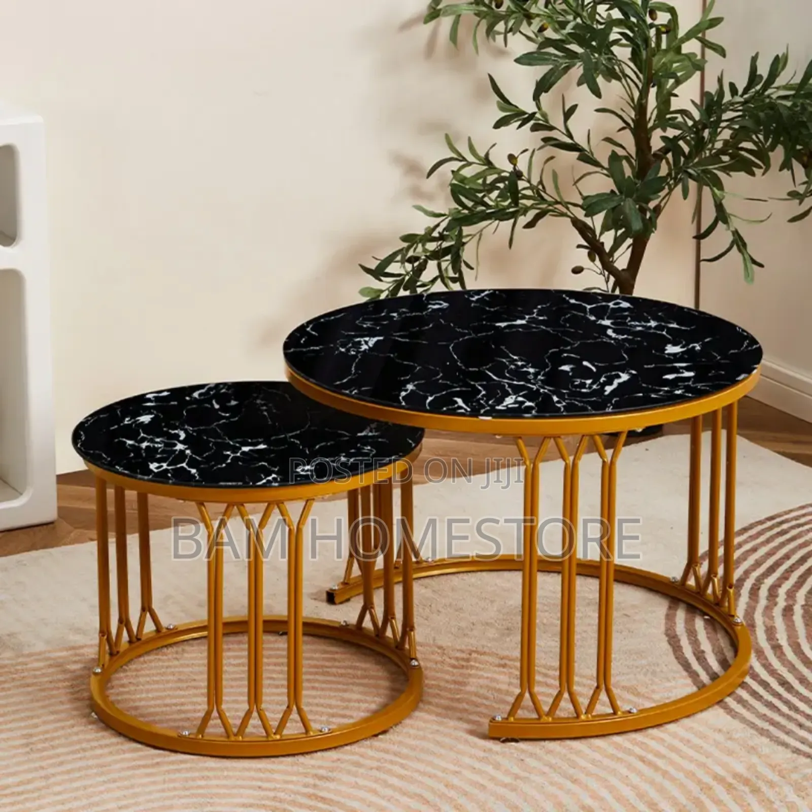 Classic Coffee Table (Marble Glass)2 in 1