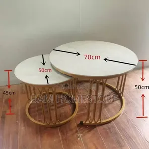 Classic Coffee Table (Marble Glass)2 in 1