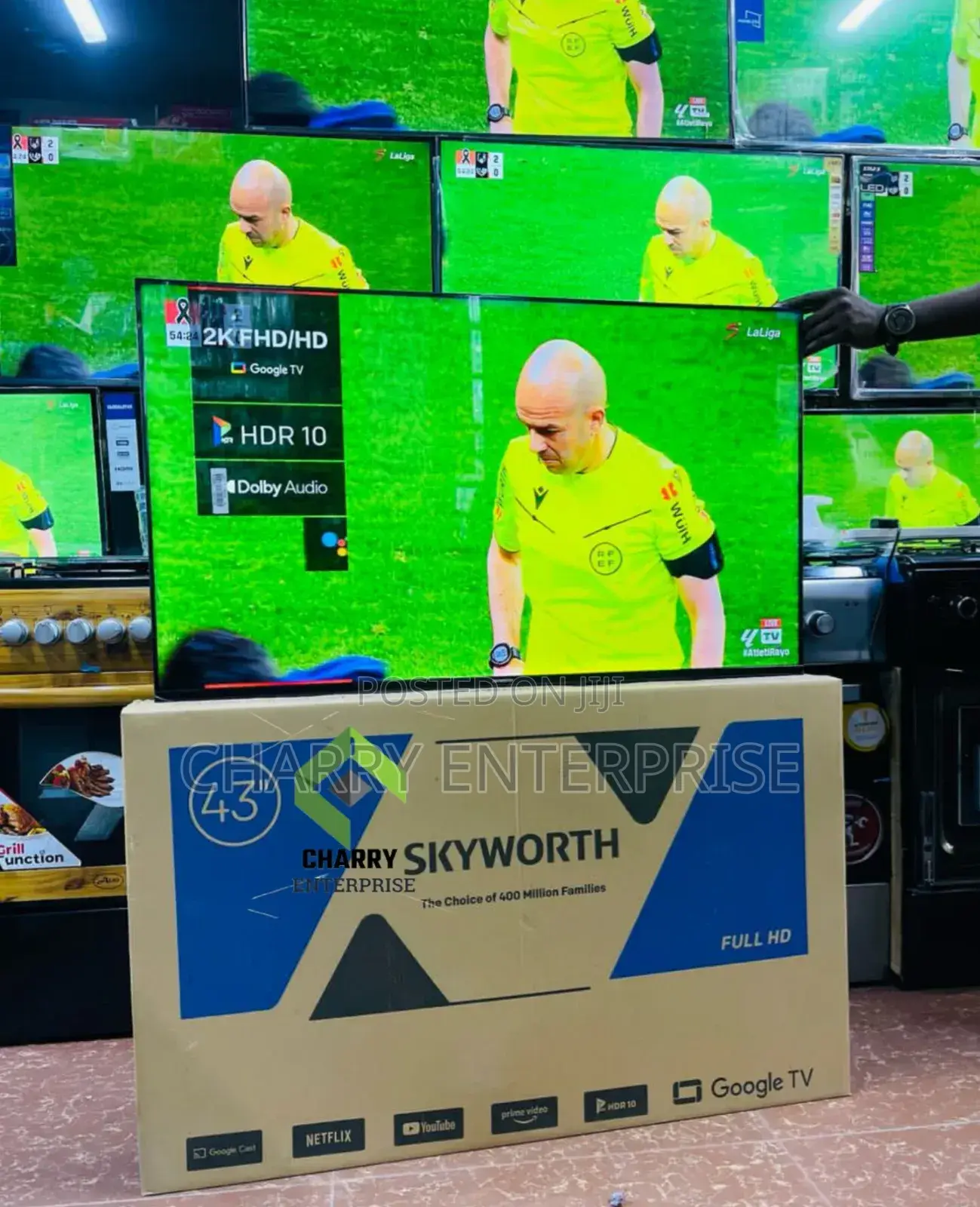 *Skyworth Tv 43 Inch Smart Full Hd
Netflix, Youtube
