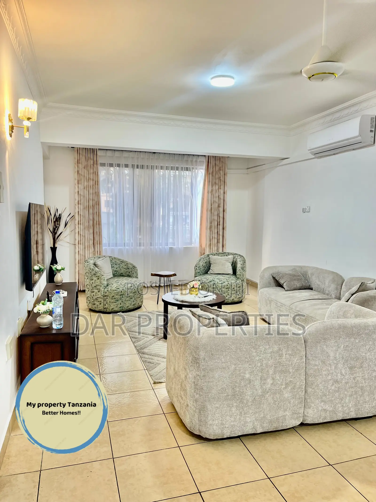 Furnished 3bdrm Apartment in Upanga Seaview for rent