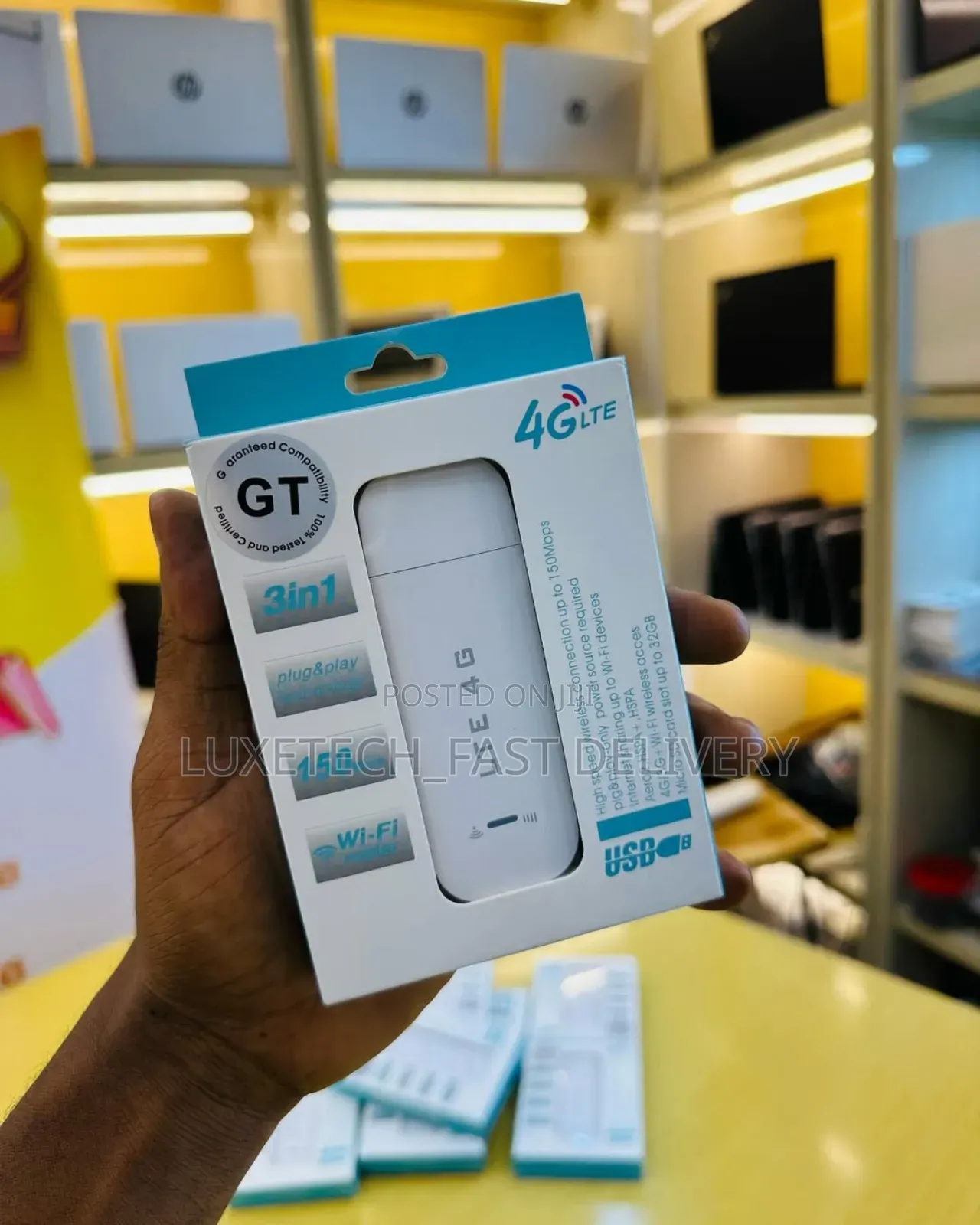Universal 3 in 1 4g Lte Usb Modem With Wi-Fi Hotspot