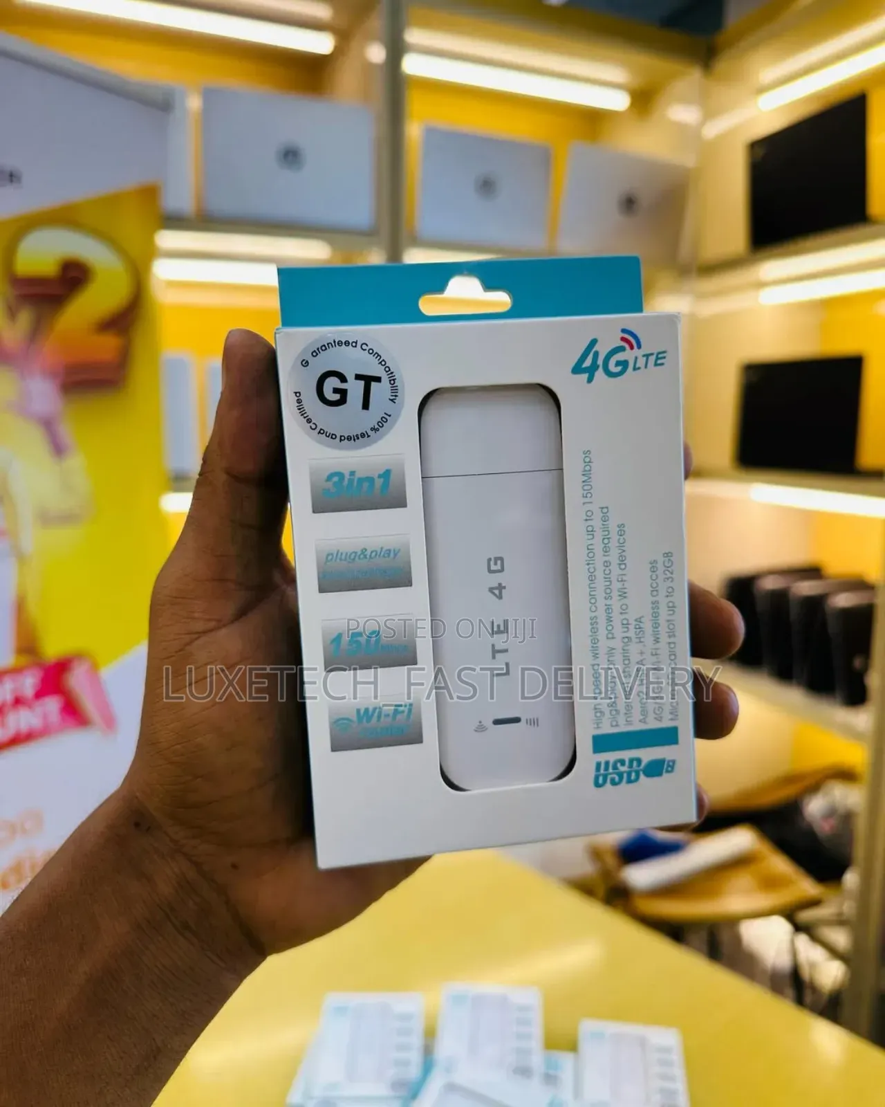 4g Usb Modem and a Wi-Fi Router