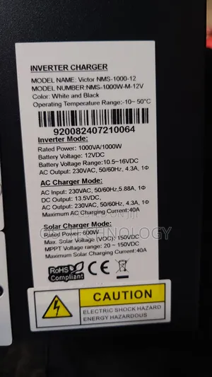 Original Hybrid Inverter Backup 1000w Pure Sine Wave 12v
