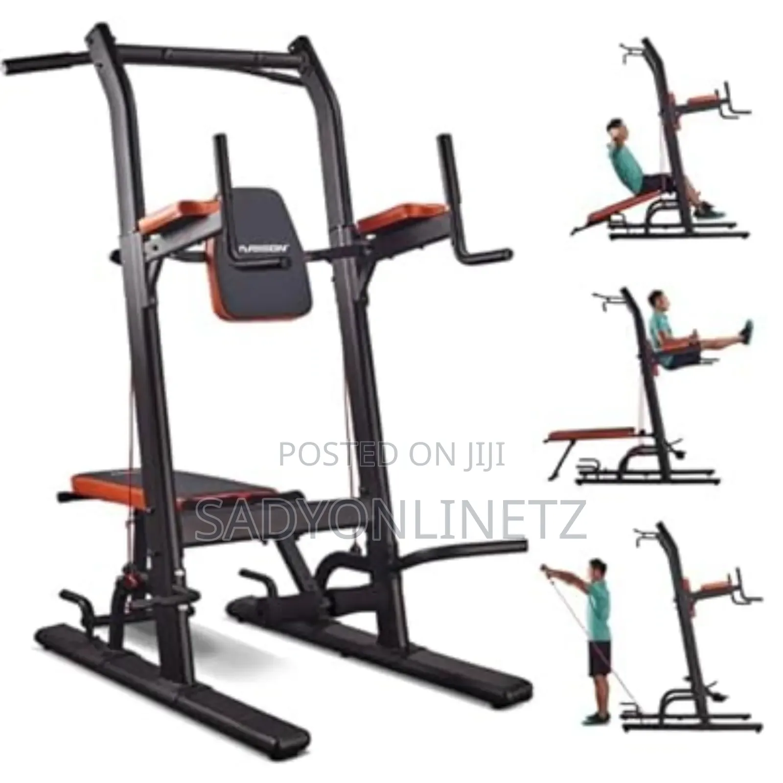Power Tower Pull Up Dip Station